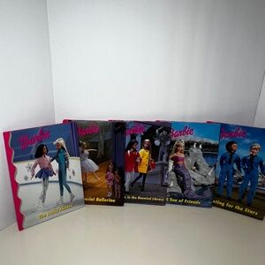 Lot of Vintage Barbie and Friends Book Club Lot of Five Books Hardcover 1998